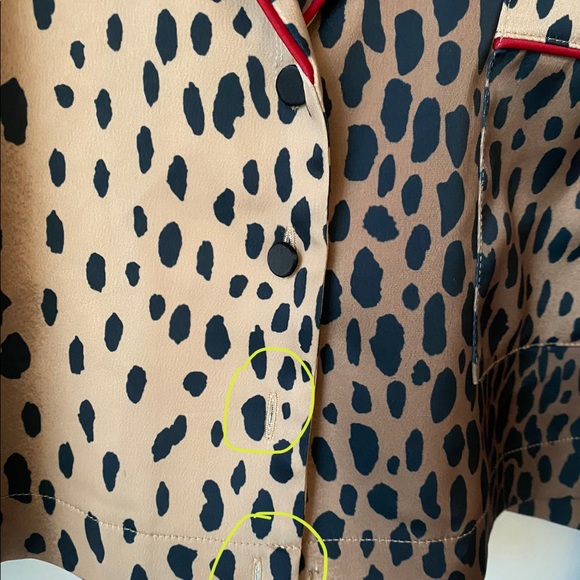 Good American The Satin Pjs Animal Print Set SZ:3 (Wmns Large) - Picture 5 of 13